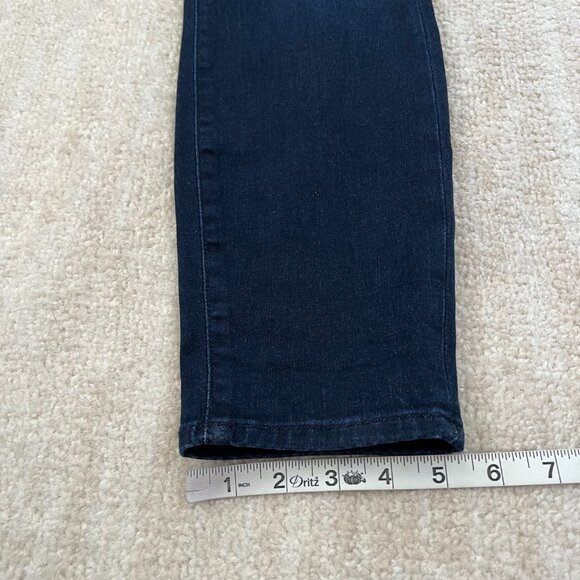7 For All Mankind Gwenevere High Waist Ankle Blue Jeans 31 - Picture 6 of 10